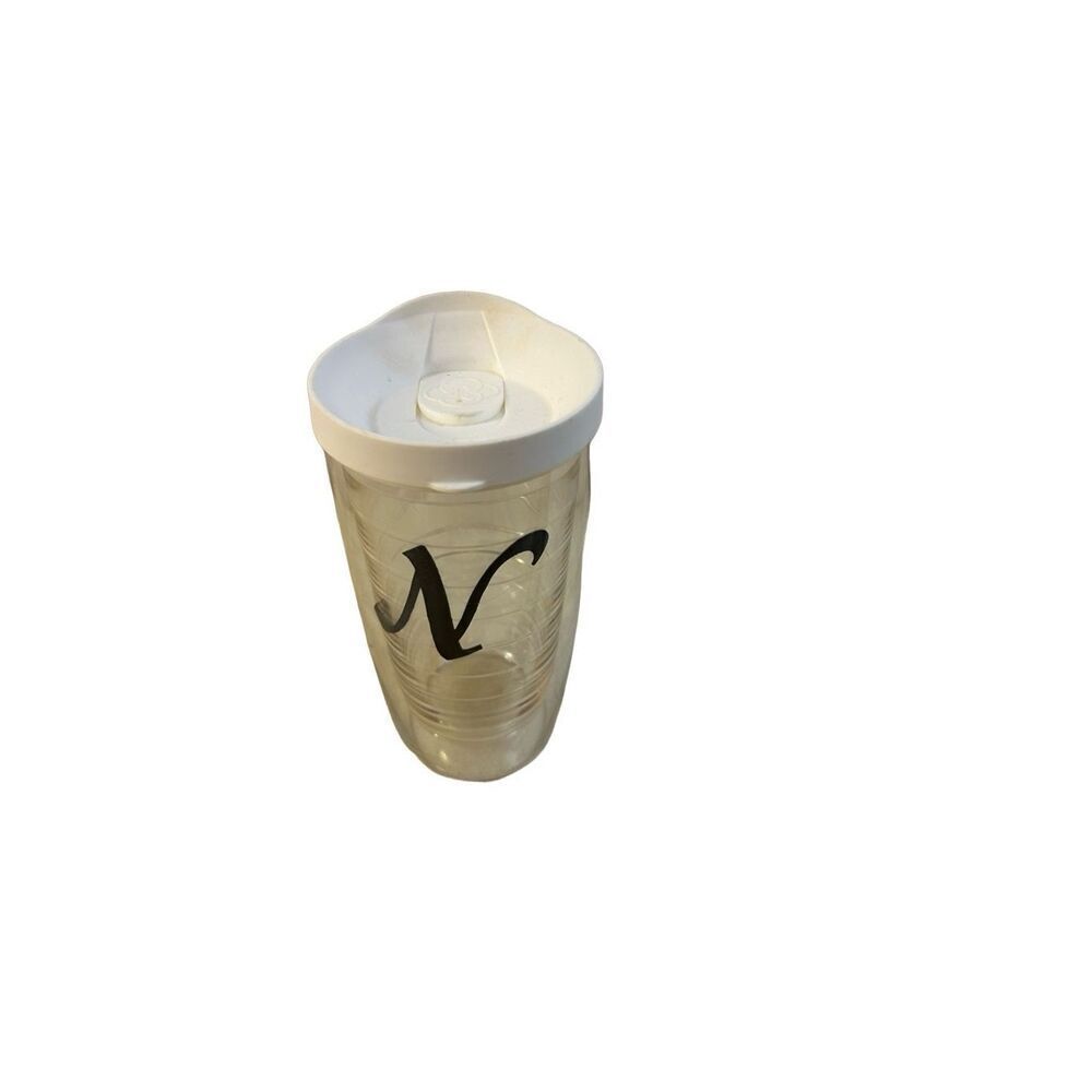 Tervis 16 oz cup white lid "N"